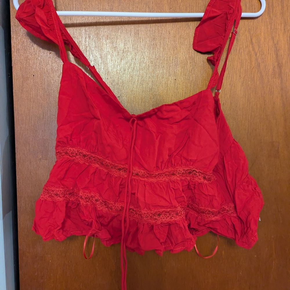 La Hearts Scarlet Top